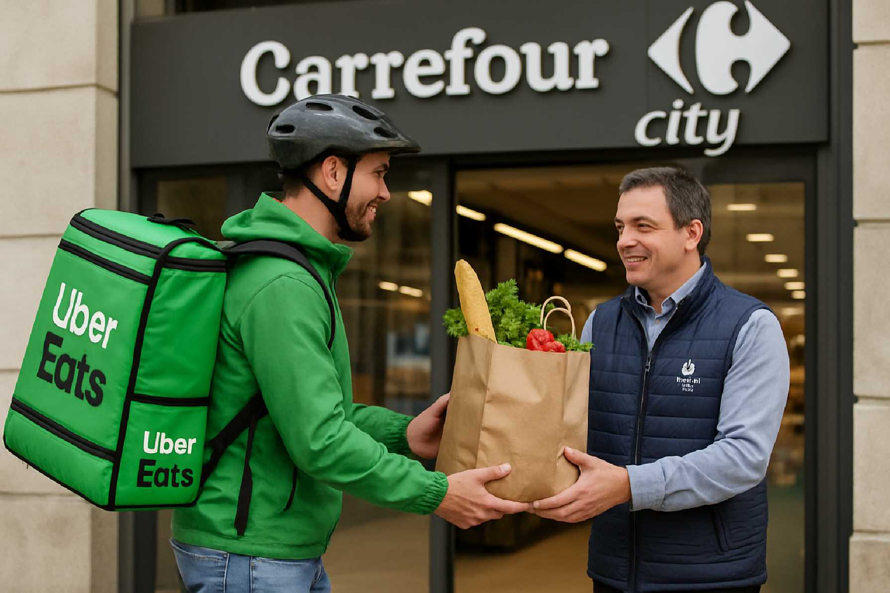 שיתוף הפעולה בין Carrefour לאובר איטס: האם משלוחים תוך 30 דקות יהפכו לסטנדרט?