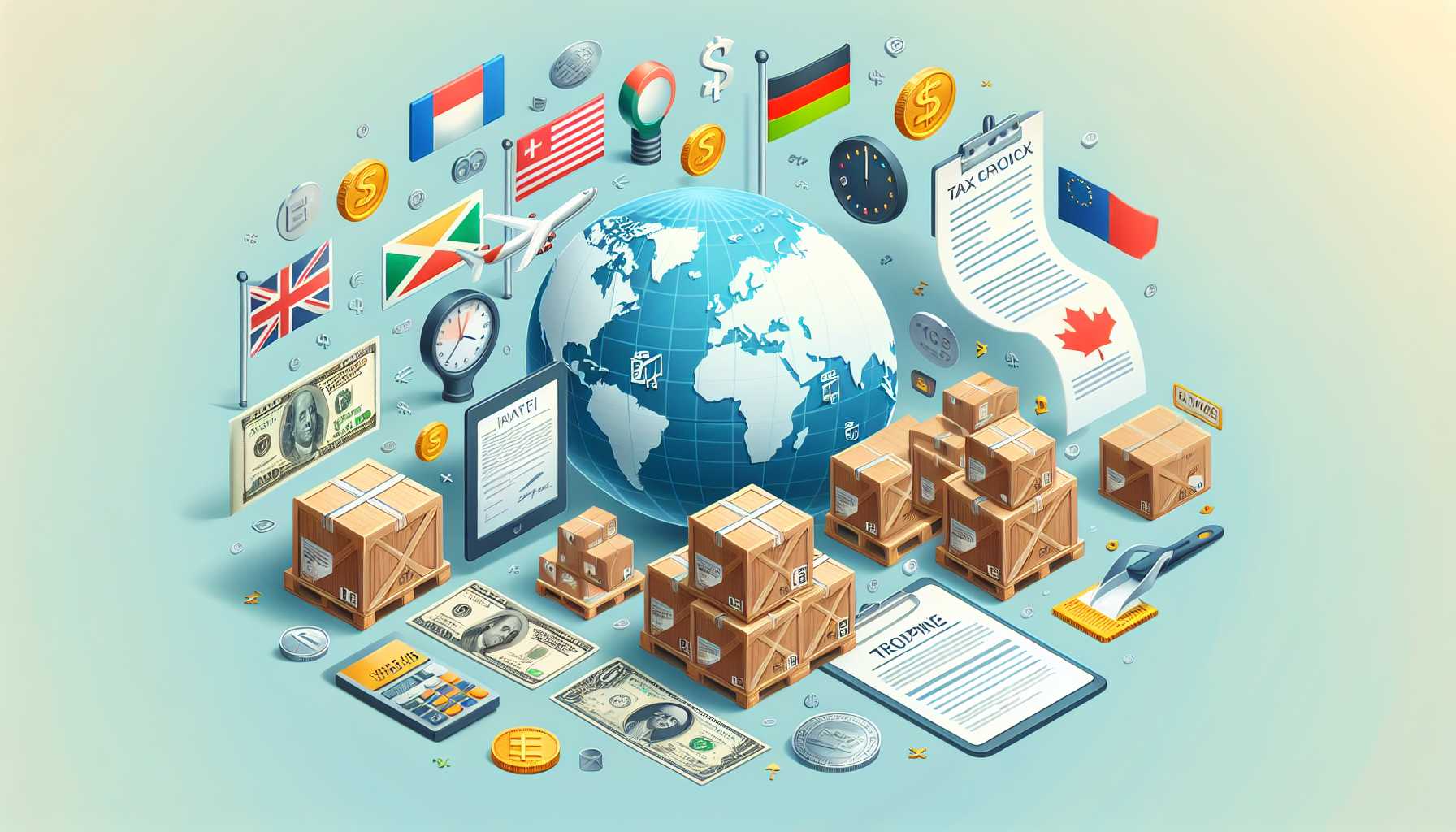 מכירה בינלאומית  מטבעות, מיסים, שילוח ולוקליזציה